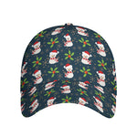 Santa Snowman Pattern Print Baseball Cap