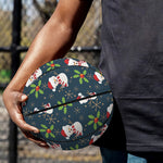 Santa Snowman Pattern Print Basketball