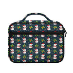 Santa Snowman Pattern Print Briefcase Bible Bag