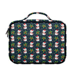 Santa Snowman Pattern Print Briefcase Bible Bag
