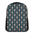 Santa Snowman Pattern Print Casual Backpack