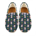 Santa Snowman Pattern Print Casual Shoes