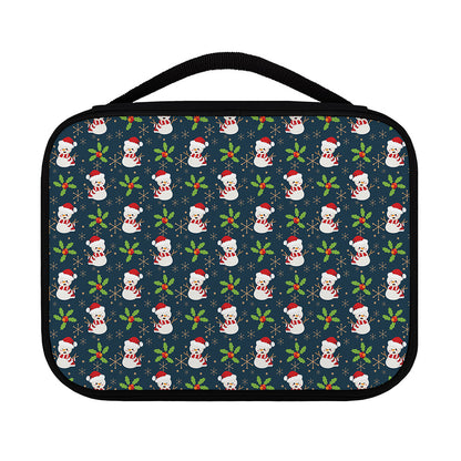 Santa Snowman Pattern Print Classic Bible Case