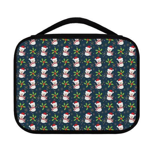 Santa Snowman Pattern Print Classic Bible Case