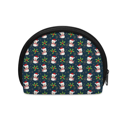 Santa Snowman Pattern Print Coin Purse