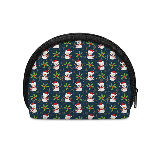 Santa Snowman Pattern Print Coin Purse