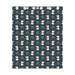 Santa Snowman Pattern Print Curtain