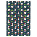 Santa Snowman Pattern Print Curtain