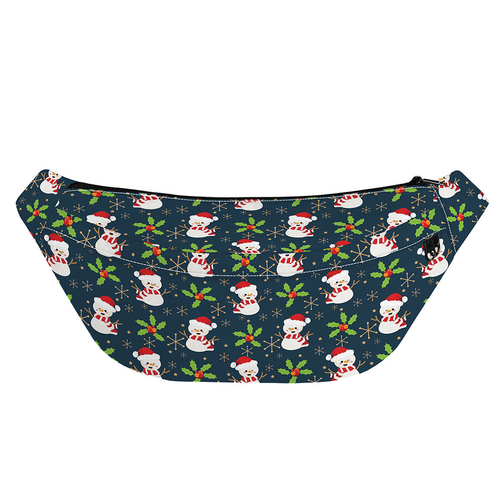 Santa Snowman Pattern Print Fanny Pack