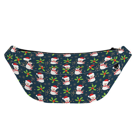 Santa Snowman Pattern Print Fanny Pack