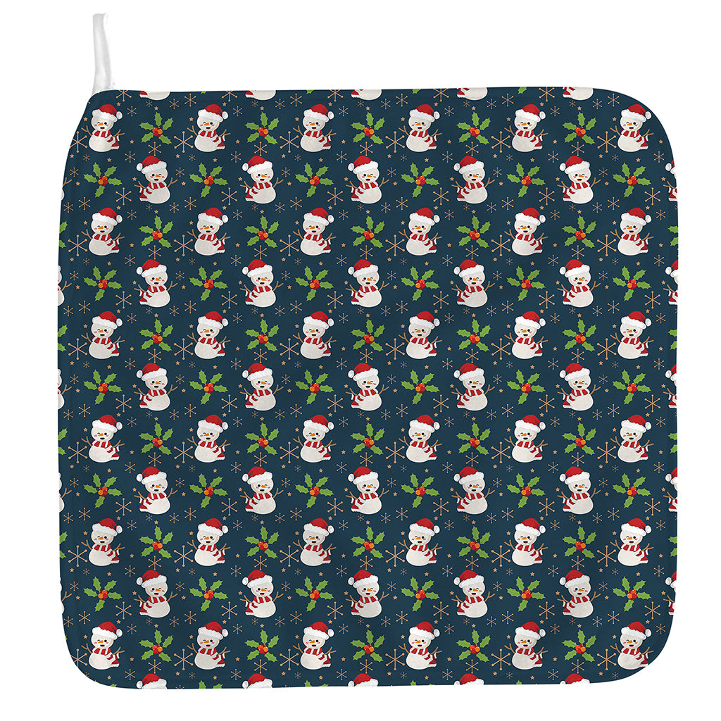 Santa Snowman Pattern Print Hand Towel