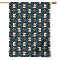 Santa Snowman Pattern Print House Flag