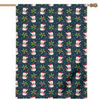 Santa Snowman Pattern Print House Flag