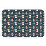 Santa Snowman Pattern Print Indoor Door Mat