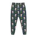 Santa Snowman Pattern Print Jogger Pants