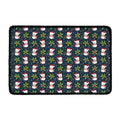 Santa Snowman Pattern Print Kitchen Mat