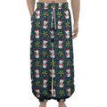 Santa Snowman Pattern Print Lantern Pants
