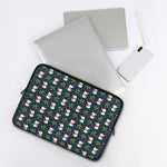 Santa Snowman Pattern Print Laptop Sleeve