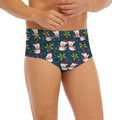 Santa Snowman Pattern Print Men's Briefs