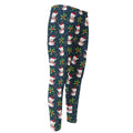 Santa Snowman Pattern Print Men's Compression Pants