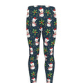 Santa Snowman Pattern Print Men's Leggings