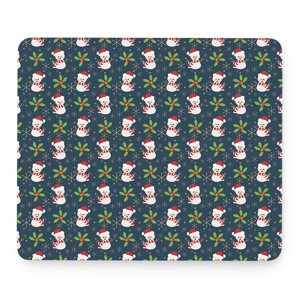 Santa Snowman Pattern Print Mouse Pad