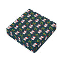 Santa Snowman Pattern Print Outdoor Seat Cushion Cover