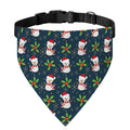 Santa Snowman Pattern Print Over The Collar Dog Bandana