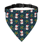 Santa Snowman Pattern Print Over The Collar Dog Bandana