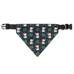Santa Snowman Pattern Print Over The Collar Dog Bandana