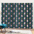 Santa Snowman Pattern Print Pencil Pleat Curtains