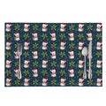 Santa Snowman Pattern Print Placemat