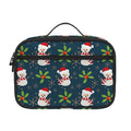Santa Snowman Pattern Print Portable Lunch Bag