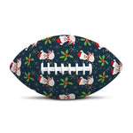 Santa Snowman Pattern Print Rugby Ball