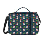 Santa Snowman Pattern Print Shoulder Strap Bible Bag