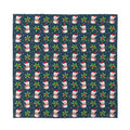 Santa Snowman Pattern Print Silk Bandana
