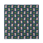 Santa Snowman Pattern Print Silk Bandana