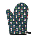 Santa Snowman Pattern Print Single Oven Mitt