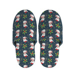 Santa Snowman Pattern Print Slippers
