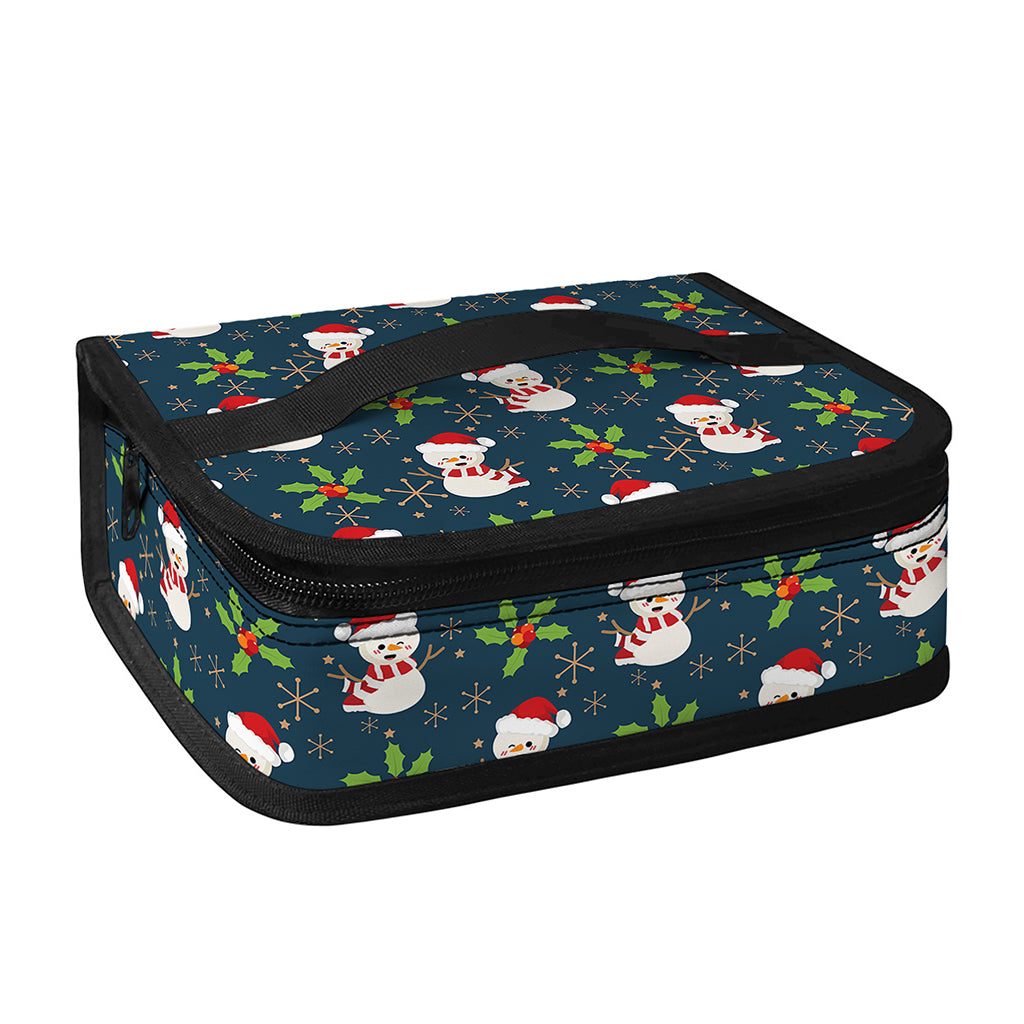 Santa Snowman Pattern Print Small Lunch Bag