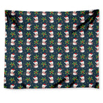 Santa Snowman Pattern Print Tapestry