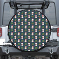 Santa Snowman Pattern Print Tire Cover
