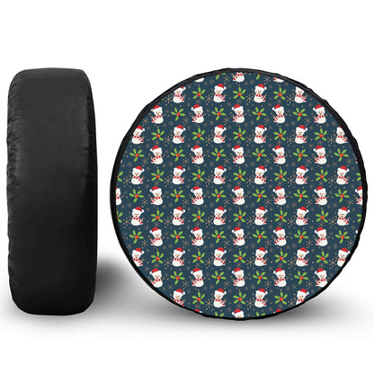 Santa Snowman Pattern Print Tire Cover