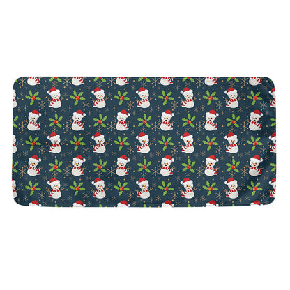 Santa Snowman Pattern Print Towel