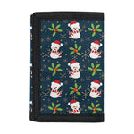 Santa Snowman Pattern Print Trifold Wallet