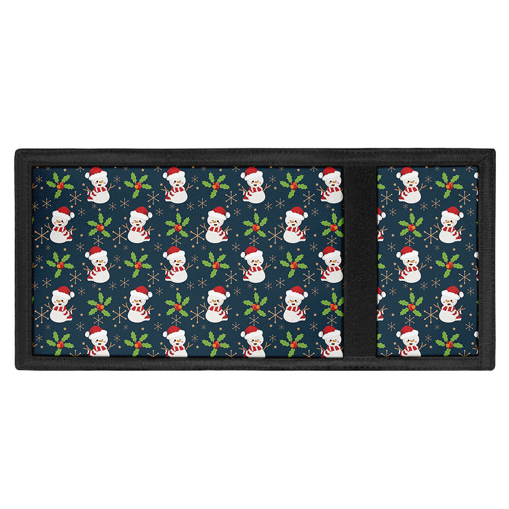 Santa Snowman Pattern Print Trifold Wallet