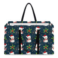 Santa Snowman Pattern Print Utility Tote Bag