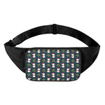 Santa Snowman Pattern Print Waist Bag