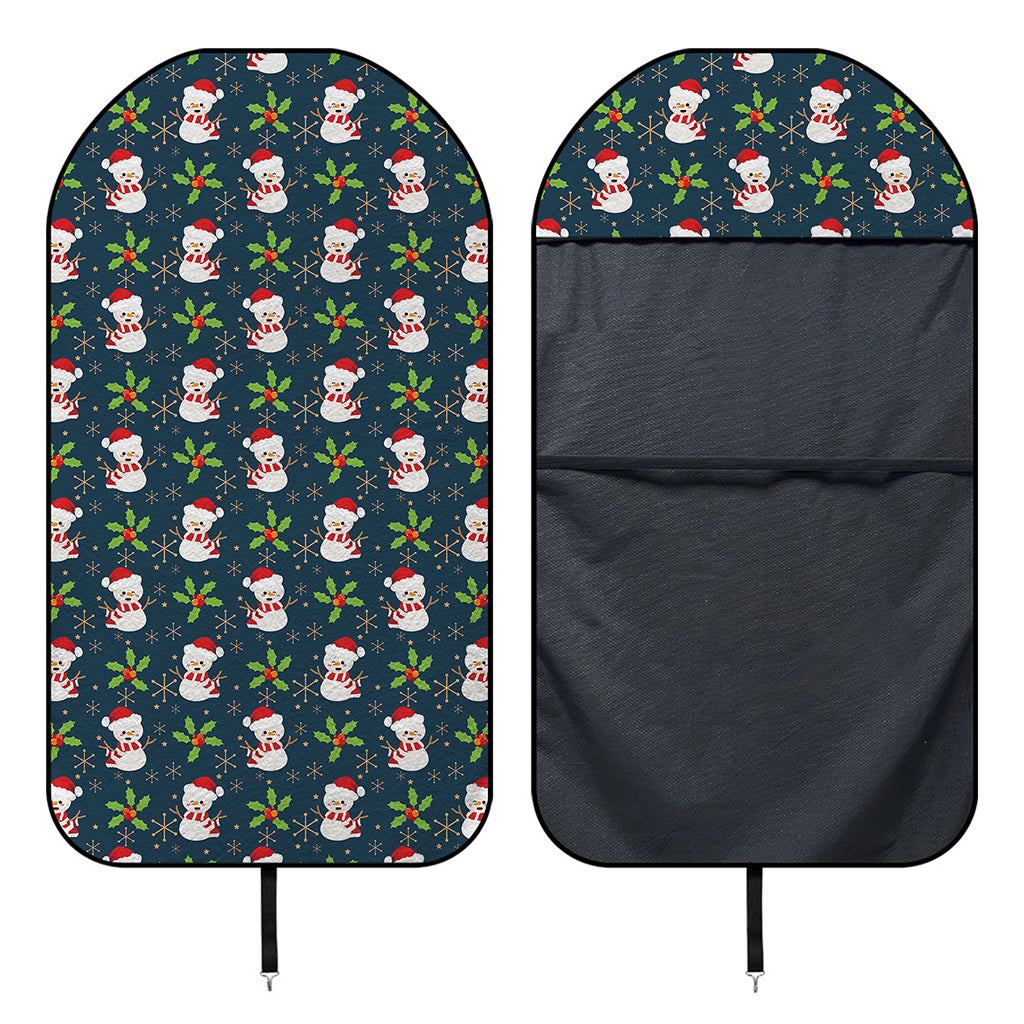 Santa Snowman Pattern Print Waterproof Car Seat Cover