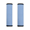 Sapphire Blue Check Pattern Print Handle Covers